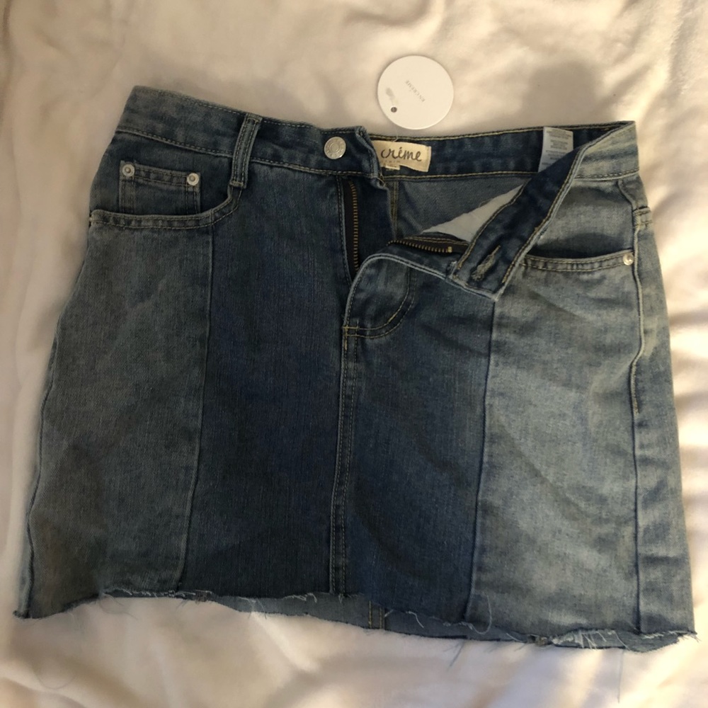 Boutique jean skirt